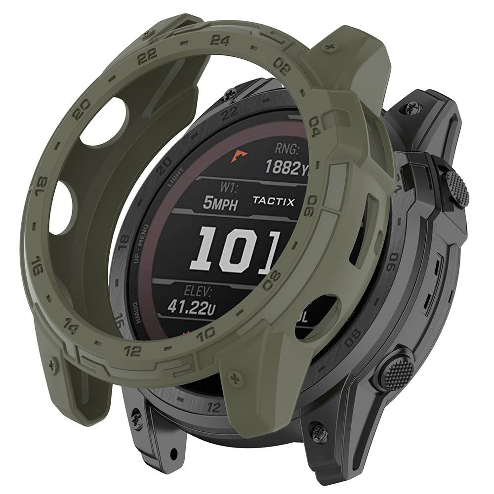 TPU Silikonhülle + Panzerglasfolien für Garmin Tactix 7 Oled Schutzhülle Schale Displayschutzfolie Smartwatch-Zubehör