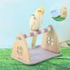 With Tray Wooden Bird Platform Stable Bird Training Stand  Bird Enrichment