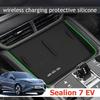 For BYD Sealion 7 EV 2024 2025 Wireless Charging Pad Cup Holder Silicone Storage Box Interior Accessories