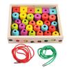 Colorful Wooden Toys Matching Game Colorful Beaded Toy  Preschool Learning