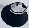 Sunscreen Hat Women's Summer Black and White Empty Top Large Brim Face Cover UV Protection Versatile Sun Hat Foldable Sun Hat