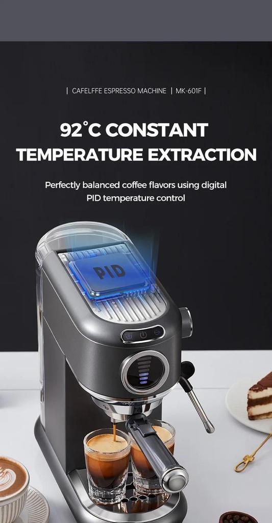 Coffee Machine MK-601F Four In One, Cappuccino Coffee Machine Dolce Gusto Nes Capsule Espresso Machine ESE Pod Grinding Gift for Lover, Dad, Mom