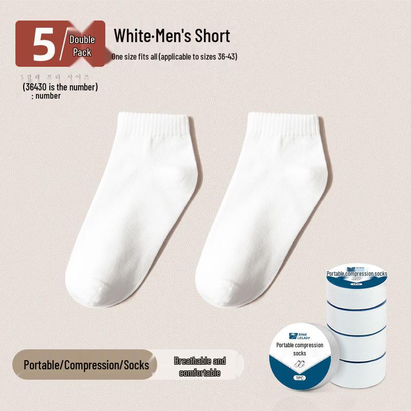 Unisex Disposable Travel Compression Socks - Sweat-Absorbing, Thin, and Portable, Ideal for Outdoor Activities and Business Trips.