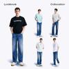 NVG YOUNG Men's Spring/Summer Loose Wide-Leg Denim Jeans
