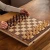 3 In 1 Foldable International Chess, Folding Wooden Portable Chess Game Board, Wooden Chess Board For Adults High-End Gift