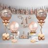 4x Balloon Stand Kit Easy Assembly Table Tower Reusable Balloons Holder for Festival Graduation Baby Showers Anniversary Wedding