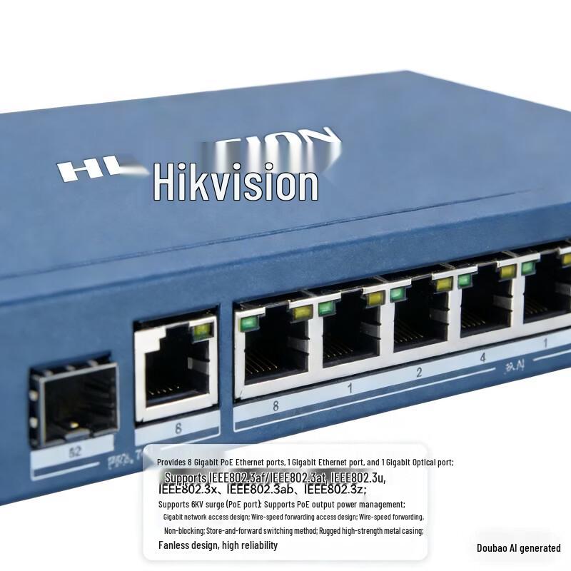 

Hikvision Gigabit PoE Network Switch CN plug (adapter included)