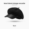 New autumn and winter beret, women's wool fashion versatile Japanese painter hat, windproof and warm cloud hat