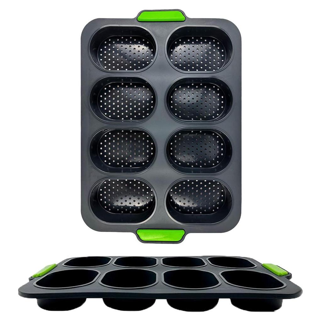 Food-Grade High-Temp Rectangular Silicone Cake & Baguette Mold