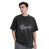 Harajuku Gewaschenes T-Shirt Luxusmarke WEB LOGO Y2K Baumwoll-T-Shirts Trendiges Cooles T-Shirt für Paare Sommer Y2K Basic Lässige Oberteile
