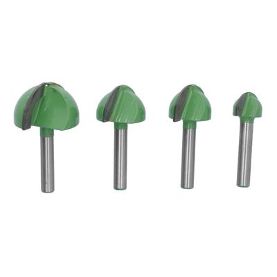 4 Pz Punte per Scatola a Gola Naso Tondo 2 Taglienti Acciaio al Tungsteno Utensili da Taglio per Lavorazione Legno CNC