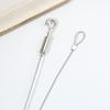 2Pcs Stainless Steel Exhibition Art Gallery Picture Display Wire Cable Hook Painting Frame Wire Cable Hook Hanging Tools