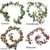 Silk and Plastic Roses Decorative Vines - Artificial Flowers for Weddings, Living Rooms, Home Ceilings, and Rattan Decor.