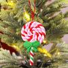 Santa Claus Christmas Lollipop Ornaments Soft Clay Christmas Hanging  Candy Cane Xmas   Gift