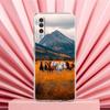 Handyhülle Für Samsung A56 A36 A26 A24 A16 A14 A12 A32 A50 A70 A22 A40 A34 A54 A42 A52 5G A06 Hülle Bergspitzen Landschaft