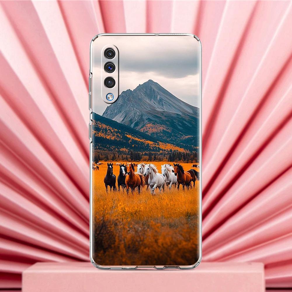 Handyhülle Für Samsung A56 A36 A26 A24 A16 A14 A12 A32 A50 A70 A22 A40 A34 A54 A42 A52 5G A06 Hülle Bergspitzen Landschaft
