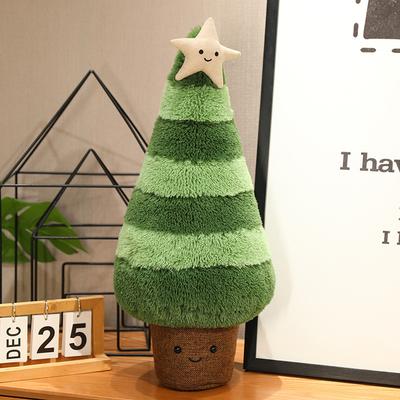 Color Matching Christmas Tree Christmas Day Atmosphere Decoration Ornament Plush Doll Company New Year'S Christmas Tree Wholesale