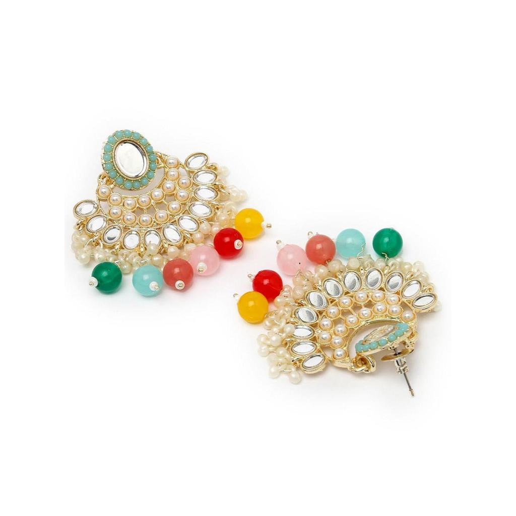 Classy Choker Necklace Earring Jewellery Set with Maangtikka Jewellery Set for Women