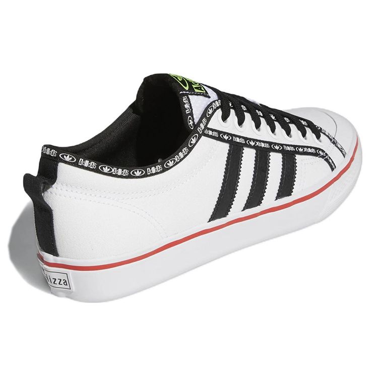 Adidas Nizza Bílá Živě červená Unisex Tenisky Obuv-Bílá Jádro-Černá GX6093