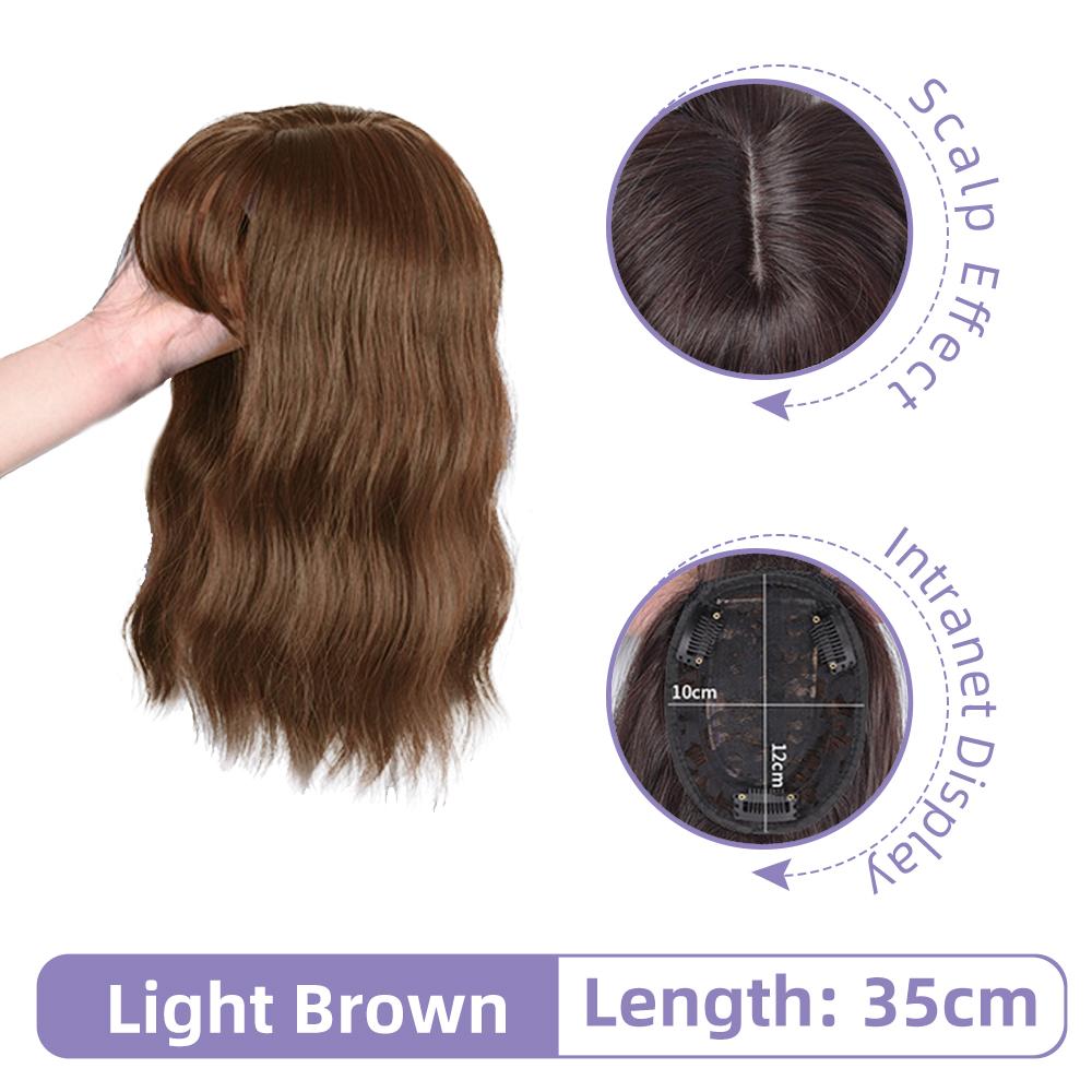 

Вьющиеся волосы роза внутренняя сетка натуральный клип на верхнюю часть парик замена наращивание волос для женщин