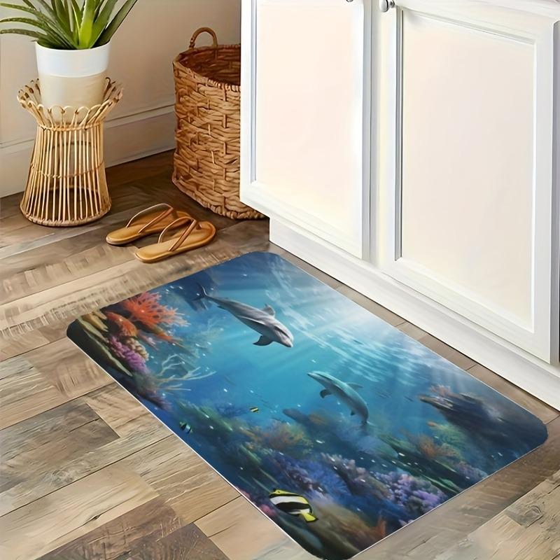 1PC Bohe Styles Pattern Kitchen Rug Non-Slip Door Mat Pop Design Bathroom Rug Bath Mat Carpet for Home Sink Laundry Decor
