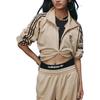 adidas Originals Klassiek Retro Drie Strepen Letterlogo Sport Lose Opstaande Kraag Lange Mouwen Jas Heren Jas Mist-Lichtbruin JL8399