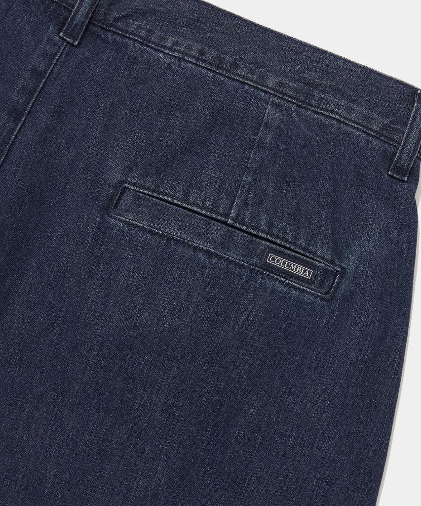 COLUMBIA UNIVERSITY Twotuck Denim Bermuda Shorts Pants_Light Jean