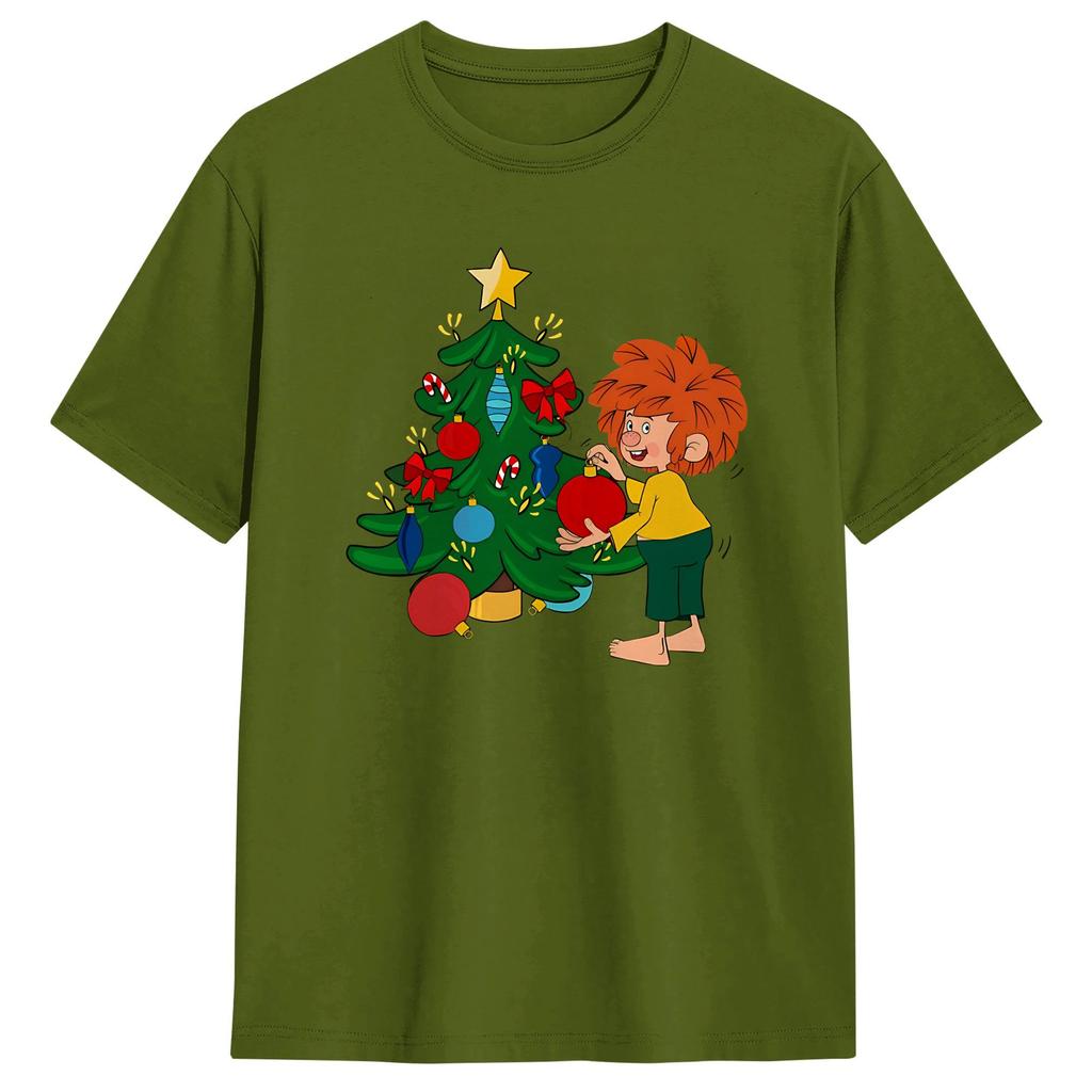 Unisex TShirt PPumuckls T Shirts Trending Summer Tee Shirt YK Funny Pure Cotton Clothing Plus Size XL