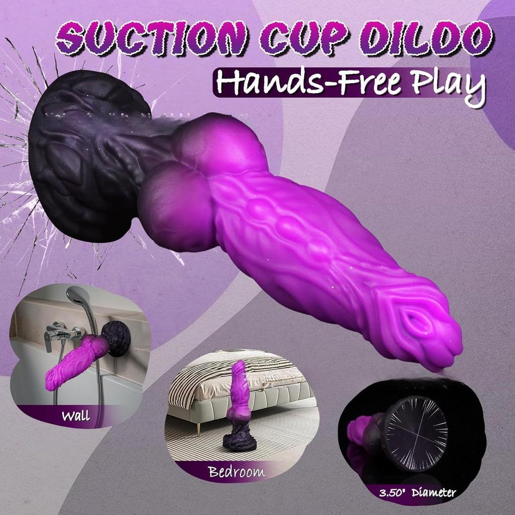 Colored Silicone Shaped Dildo Simulated Animal Dog Dildo Fake Penis Male And Female SM Sex Product Monster Anal Plug