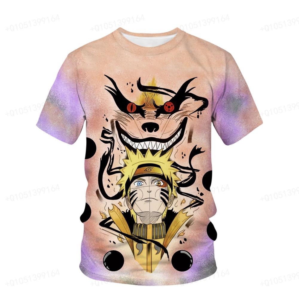 

Летняя футболка Наруто, детская уличная одежда, круглый вырез, короткий рукав, 3D-топ, забавный мультяшный мужчина, Какаши 130CM