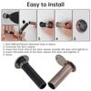 16mm 180° Wide Angle Door Viewer Peephole: Reinforced Steel Lock Core with 360° Rotation Privacy Cover for 1.77 Thickness, Dustproof