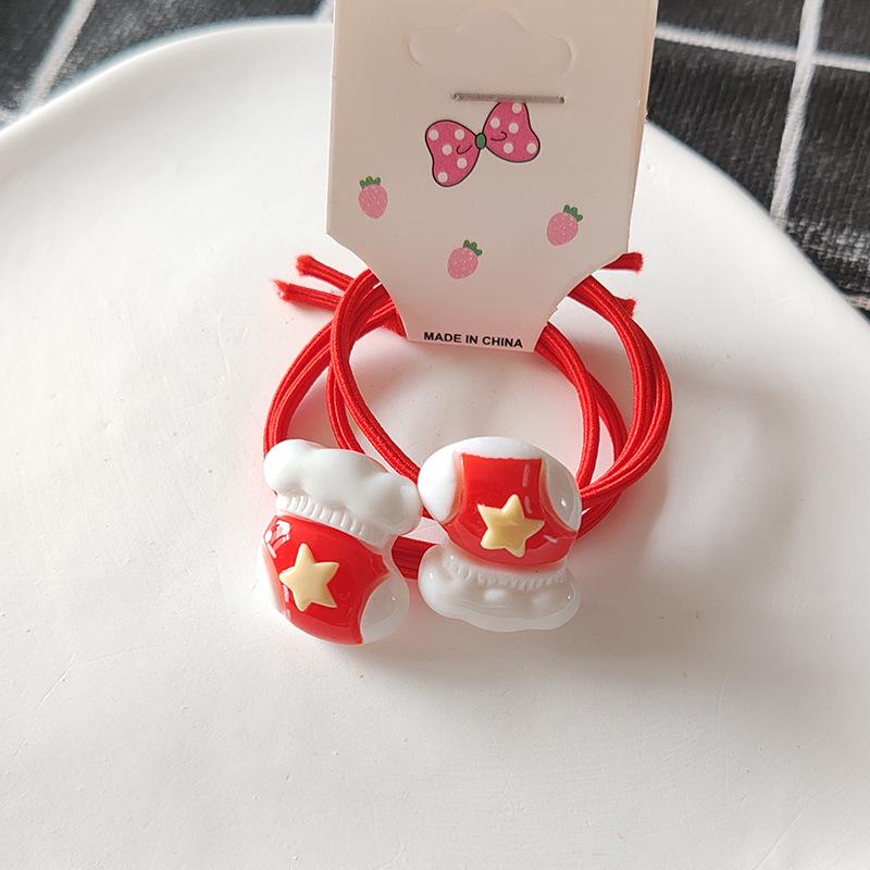 2024 Christmas Kids' Hair Accessories: Santa, Snowman, Reindeer Tree Hair Ties & Scrunchies