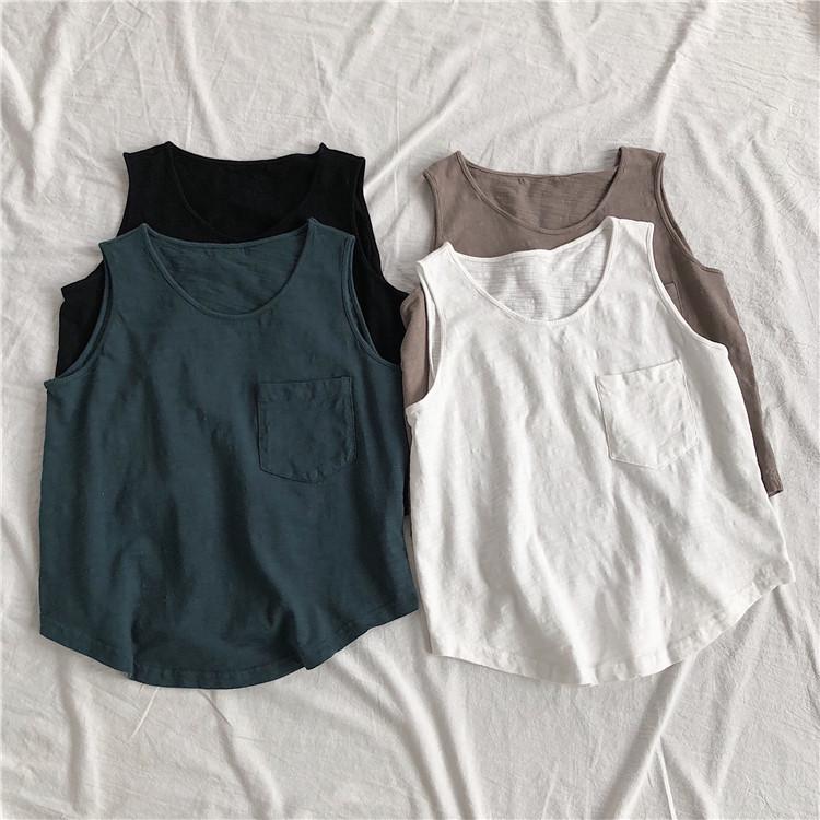 Women's Bamboo Cotton Slimming Racerback Tank Top - Comfortable & Practical