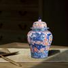 Ceramic Tea Canister 1300ml Vintage Inspired Storage Jar for Pantry
