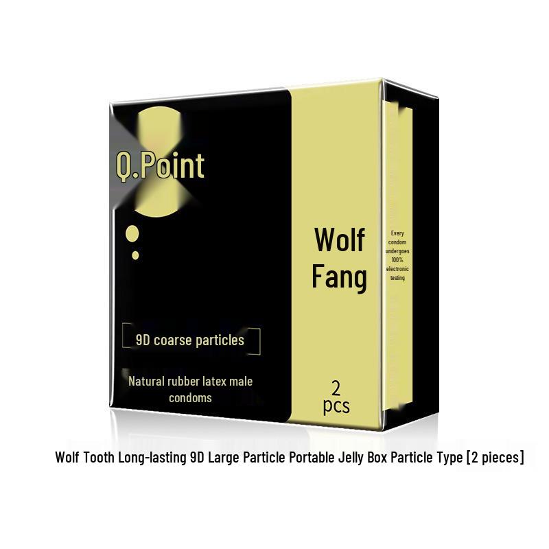 Q Point Thorn Set: Erotic Couples' Condoms with Large Particles, 2pcs/pack