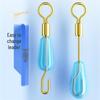 Silicone Quick-Change Leader Clip with O-Ring & Strong Pull Pin for Fishing