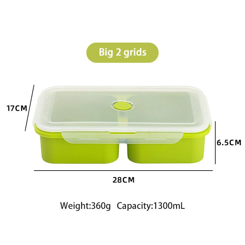 Multi Grid Soup Jelly Box Fruit Food Crisper Retain Freshness Silicone Rubber Complementary Food Freeze Storage Microwave Oven