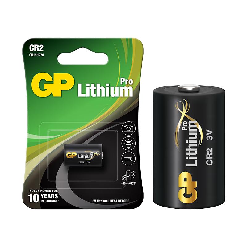 GP 3V Lithium Camera Batteries CN plug (adapter included)