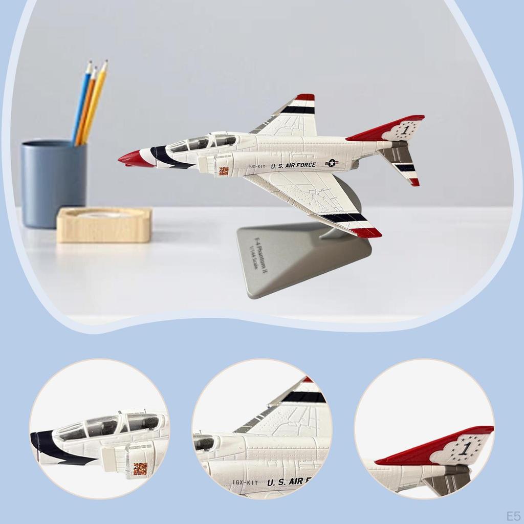 1/144 Alloy Fighter Aircraft Model Realistic Collection Toy Simulation Airplane for Desk Shelf Room