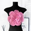 New 27cm Rose Flower Headpiece Multi-layered Handmade Bridal Headband Stripe Corsage Apparel Shoes and Bags