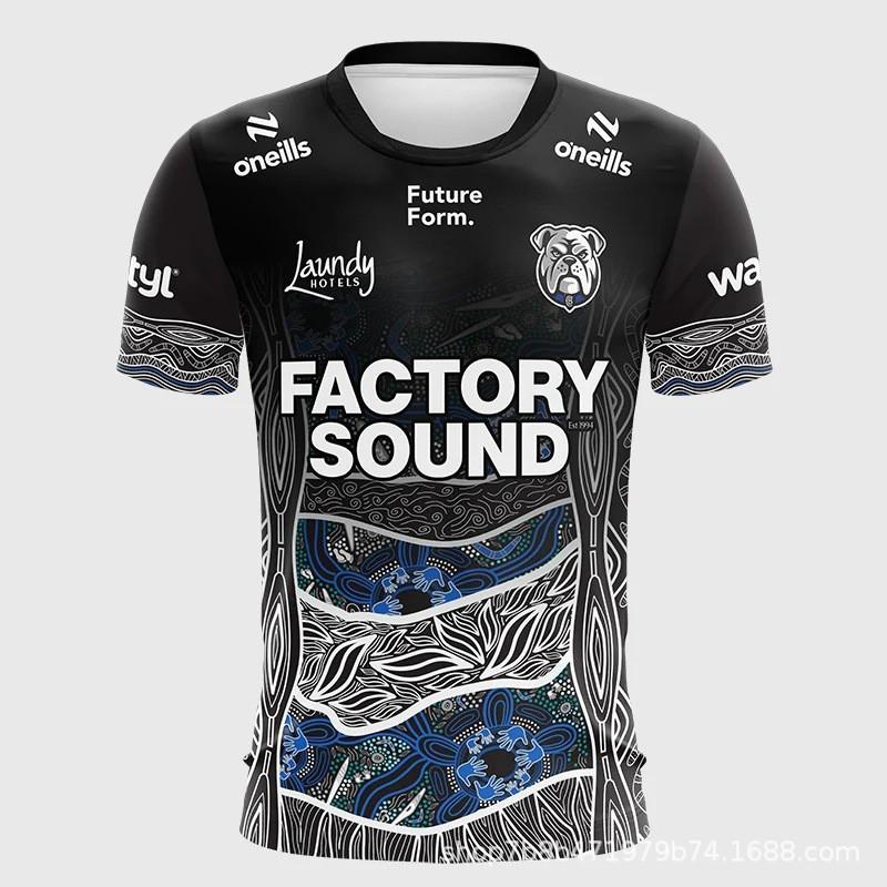 Canterbury Bulldogs 2026 Indigenous Edition Rugby Training Tee Men Women Short Sleeve Cotton Sports T-Shirt