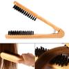Anti-Static Double Brushes Comb Double Sided Wooden Hair Straightening Brush  Home Salon