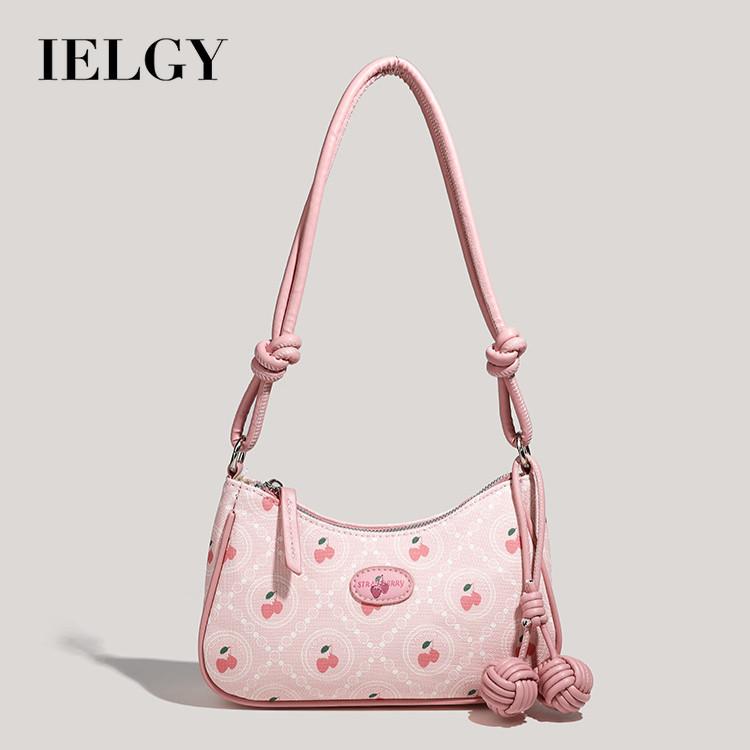 IELGY Underarm Bag Ladies Fashion Pink