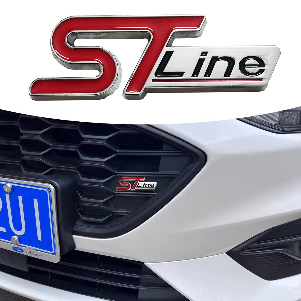 ST-Line Metal 3D Sticker Styling Car Grille Mesh Decoration and Fender Exterior Decoration For Ford Focus Mondeo Edge Explorer