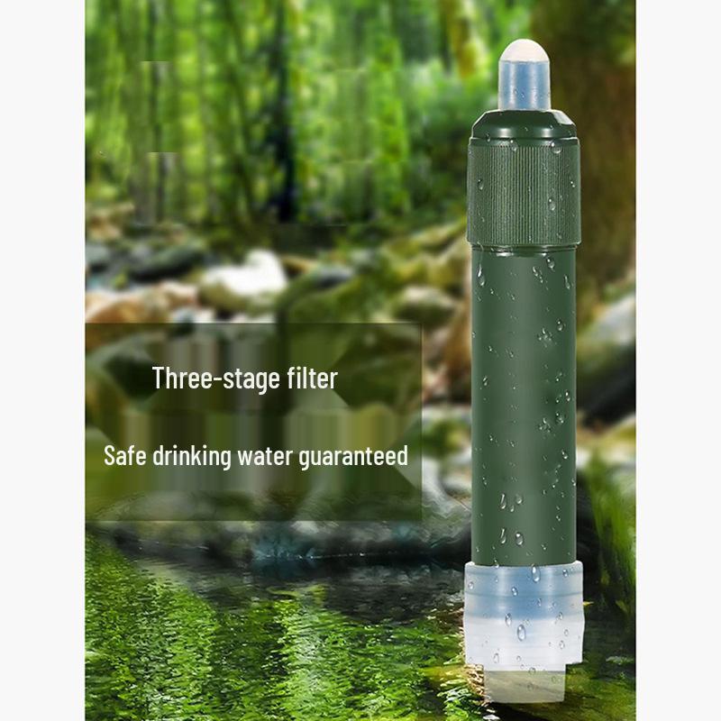 Portable Outdoor Water Purifier Straw with Ultrafiltration Membrane for Camping and Picnic