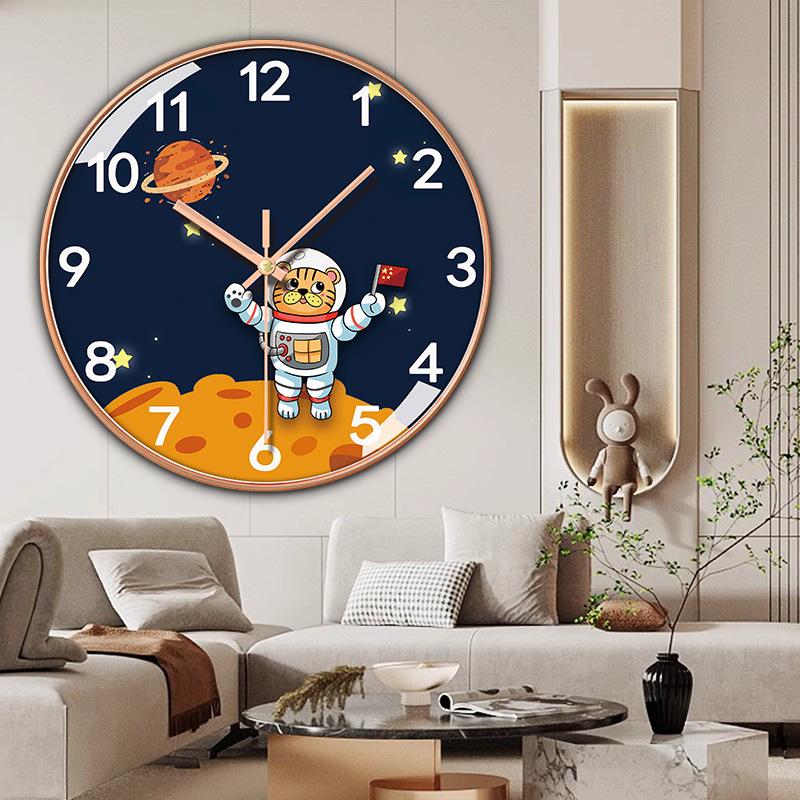 

14 Inch 35cm Home Minimalist Silent Fashionable Clock Creative Bedroom Decoration Personalized Light Luxury Wall Clock 14 inches 35 cm e15