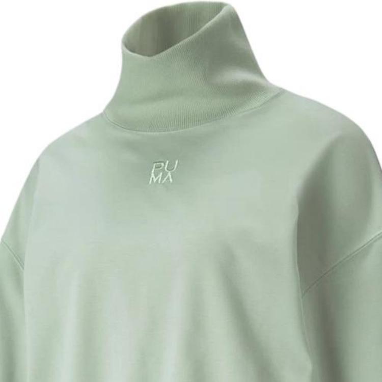 Puma Infuse High Neck Long Sleeve Letter Logo Sweatshirt Women sweatshirt 531926-77