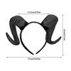 2025 Halloween Cosplay Stirnband Dunkles PU-Leder Teufelshorn Stirnband Für Männer Und Frauen Maskenball Party Haaraccessoires
