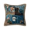 Mediterranean Artist Striped Pillowcase Home Living Room Sofa Art Deco Cushion Cover Study Long Sitting Pillow