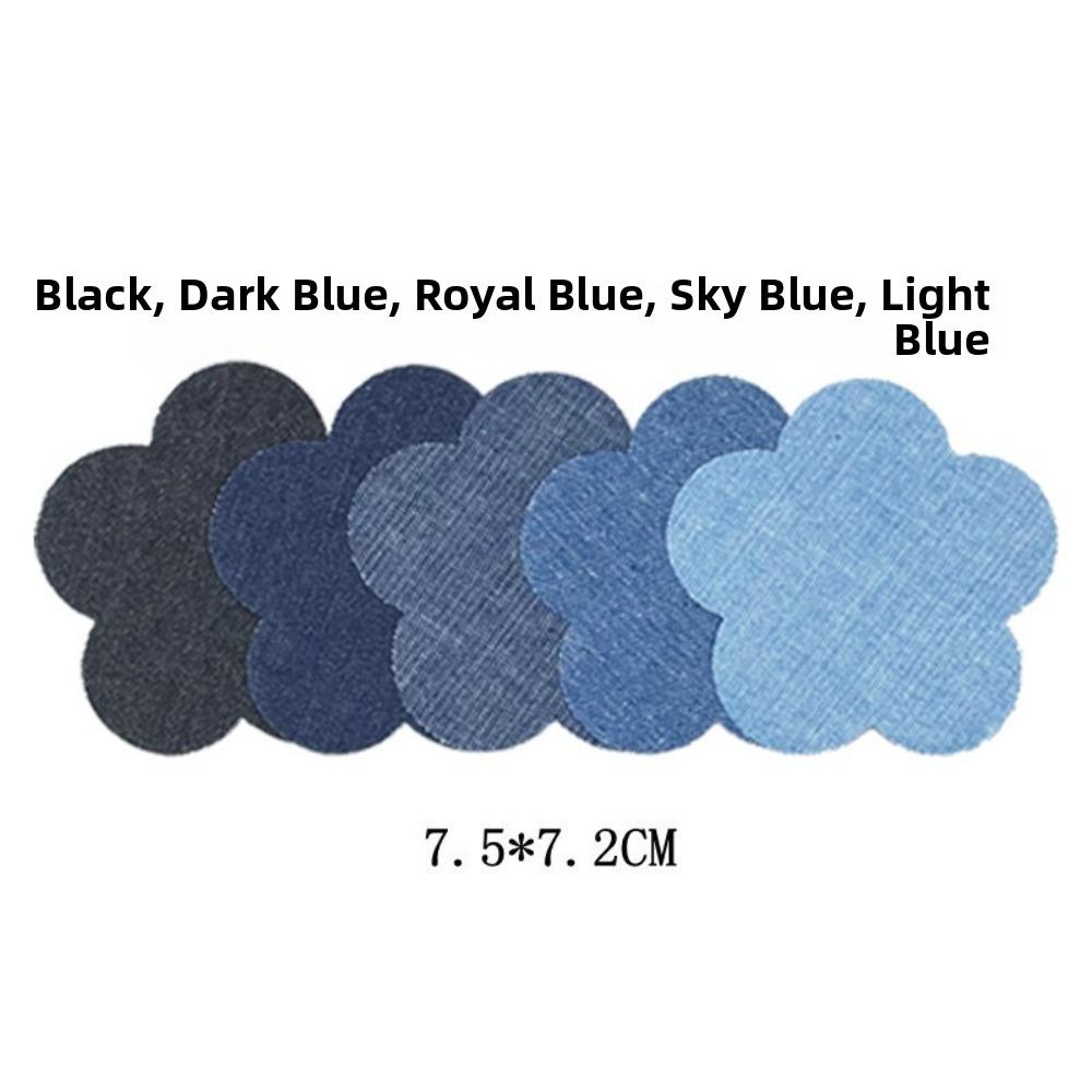 Cute Pattern Iron-on Patches 5 Colors Embroidered Patches Cute Jeans Patches  for Jeans Repair